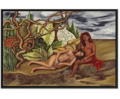 Artgeist Paveikslas - Frida Kahlo – Two Nudes in a Forest (The Earth Itself)