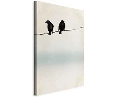 Artgeist Paveikslas - Frozen Sparrows (1 Part) Vertical