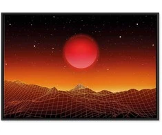 Artgeist Paveikslas - Futuristic landscape (1 Part) Wide