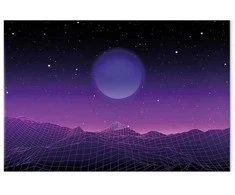 Artgeist Paveikslas - Futuristic landscape 2 (1 Part) Wide