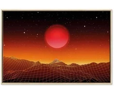 Artgeist Paveikslas - Futuristic landscape (1 Part) Wide