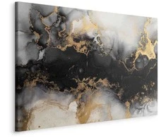 Artgeist Paveikslas - Golden explosions – abstract pattern inspired by marble