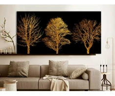 Artgeist Paveikslas - Golden Forest (1 Part) Wide
