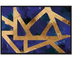Artgeist Paveikslas - Golden Geometry (1 Part) Wide