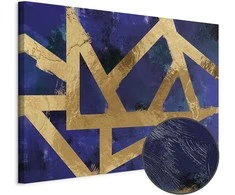 Artgeist Paveikslas - Golden Geometry (1 Part) Wide