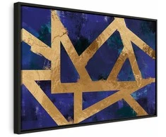Artgeist Paveikslas - Golden Geometry (1 Part) Wide