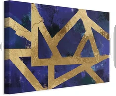 Artgeist Paveikslas - Golden Geometry (1 Part) Wide