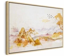 Artgeist Paveikslas - Golden Mountains (1 Part) Wide