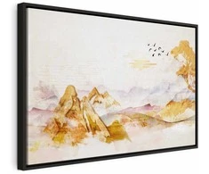 Artgeist Paveikslas - Golden Mountains (1 Part) Wide