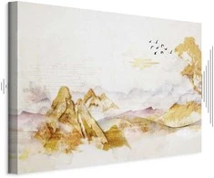 Artgeist Paveikslas - Golden Mountains (1 Part) Wide