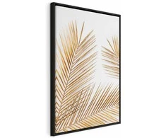 Artgeist Paveikslas - Golden Palm Leaves (1 Part) Vertical