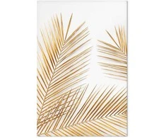 Artgeist Paveikslas - Golden Palm Leaves (1 Part) Vertical