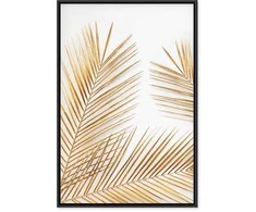 Artgeist Paveikslas - Golden Palm Leaves (1 Part) Vertical