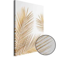 Artgeist Paveikslas - Golden Palm Leaves (1 Part) Vertical