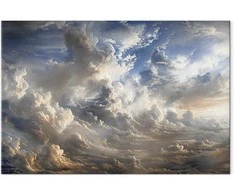 Artgeist Paveikslas - Golden Reflections on Clouds Foretelling Dusk