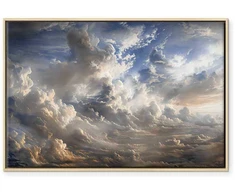 Artgeist Paveikslas - Golden Reflections on Clouds Foretelling Dusk