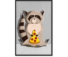 Artgeist Paveikslas - Gourmand Raccoon (1 Part) Vertical