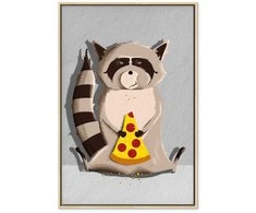 Artgeist Paveikslas - Gourmand Raccoon (1 Part) Vertical
