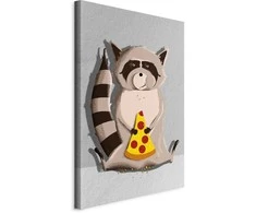 Artgeist Paveikslas - Gourmand Raccoon (1 Part) Vertical
