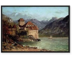 Artgeist Paveikslas - Gustave Courbet -Chillon Castle