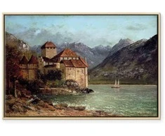 Artgeist Paveikslas - Gustave Courbet -Chillon Castle