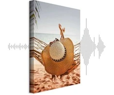 Artgeist Paveikslas - Hammock on the Beach (1 Part) Vertical
