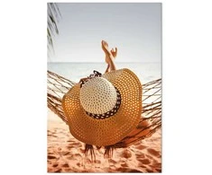 Artgeist Paveikslas - Hammock on the Beach (1 Part) Vertical
