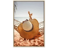 Artgeist Paveikslas - Hammock on the Beach (1 Part) Vertical