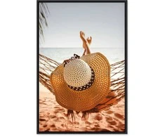 Artgeist Paveikslas - Hammock on the Beach (1 Part) Vertical