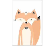 Artgeist Paveikslas - Happy Fox (1 Part) Vertical