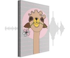 Artgeist Paveikslas - Happy Llama (1 Part) Vertical
