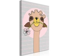 Artgeist Paveikslas - Happy Llama (1 Part) Vertical