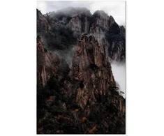 Artgeist Paveikslas - Heart of Mountain Landscape (1-part) - Clouds Amid Rocks