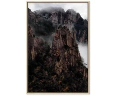 Artgeist Paveikslas - Heart of Mountain Landscape (1-part) - Clouds Amid Rocks