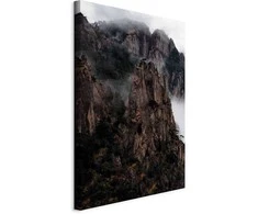 Artgeist Paveikslas - Heart of Mountain Landscape (1-part) - Clouds Amid Rocks