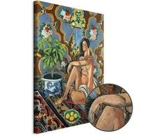 Artgeist Paveikslas - Henri Matisse – Decorative Figure on Ornamental Ground