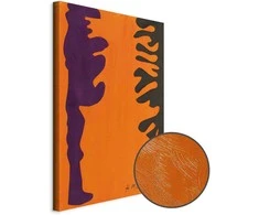 Artgeist Paveikslas - Henri Matisse – Juodas and Violet Arabesques on Oranžinis