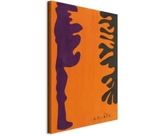 Artgeist Paveikslas - Henri Matisse – Juodas and Violet Arabesques on Oranžinis