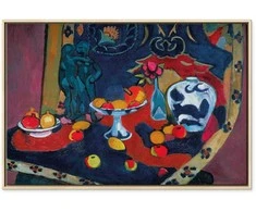 Artgeist Paveikslas - Henri Matisse – Still Life with Fruit and Bronze Statuette