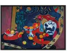 Artgeist Paveikslas - Henri Matisse – Still Life with Fruit and Bronze Statuette