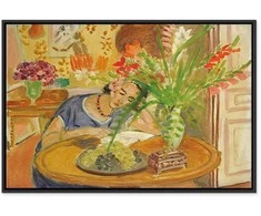 Artgeist Paveikslas - Henri Matisse – Woman with Gladioli