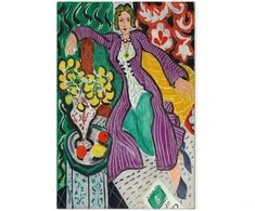 Artgeist Paveikslas - Henri Matisse – Woman in a Violetinė Coat