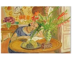 Artgeist Paveikslas - Henri Matisse – Woman with Gladioli