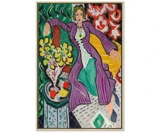 Artgeist Paveikslas - Henri Matisse – Woman in a Violetinė Coat