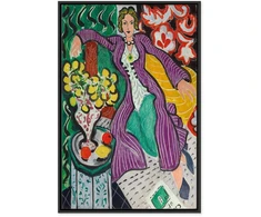 Artgeist Paveikslas - Henri Matisse – Woman in a Violetinė Coat