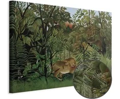 Artgeist Paveikslas - Henri Rousseau – Le Lion ayant faim se jette sur l'Antilope