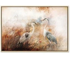 Artgeist Paveikslas - Herons on the Hunt (1 Part) Wide