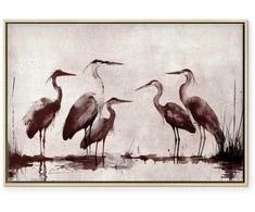 Artgeist Paveikslas - Herons painted with ink