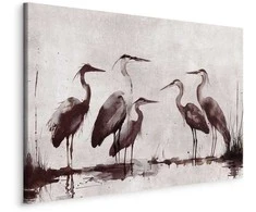 Artgeist Paveikslas - Herons painted with ink