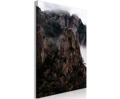Artgeist Paveikslas - Heart of Mountain Landscape (1-part) - Clouds Amid Rocks